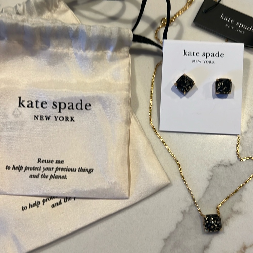 Kate Spade earrings and necklace set
